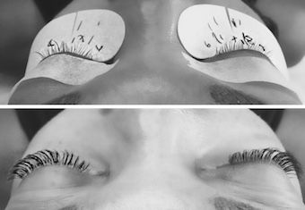 EyesArt: Wimpern vor und nach der Behandlung